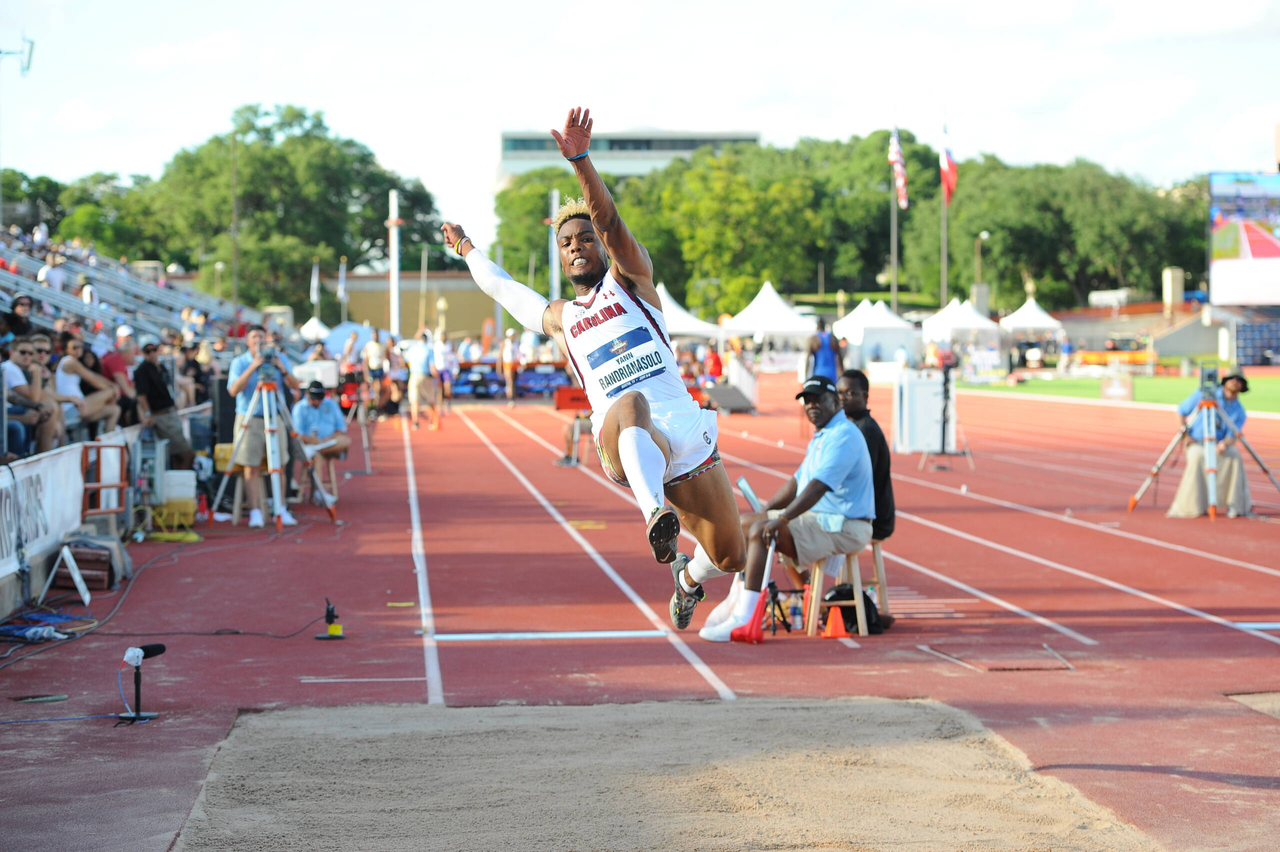 Yann Randrianasolo in action at the 2019 NCAA Outdoor Championships | June 5-8, 2019 | Photos by Cheryl Treworgy