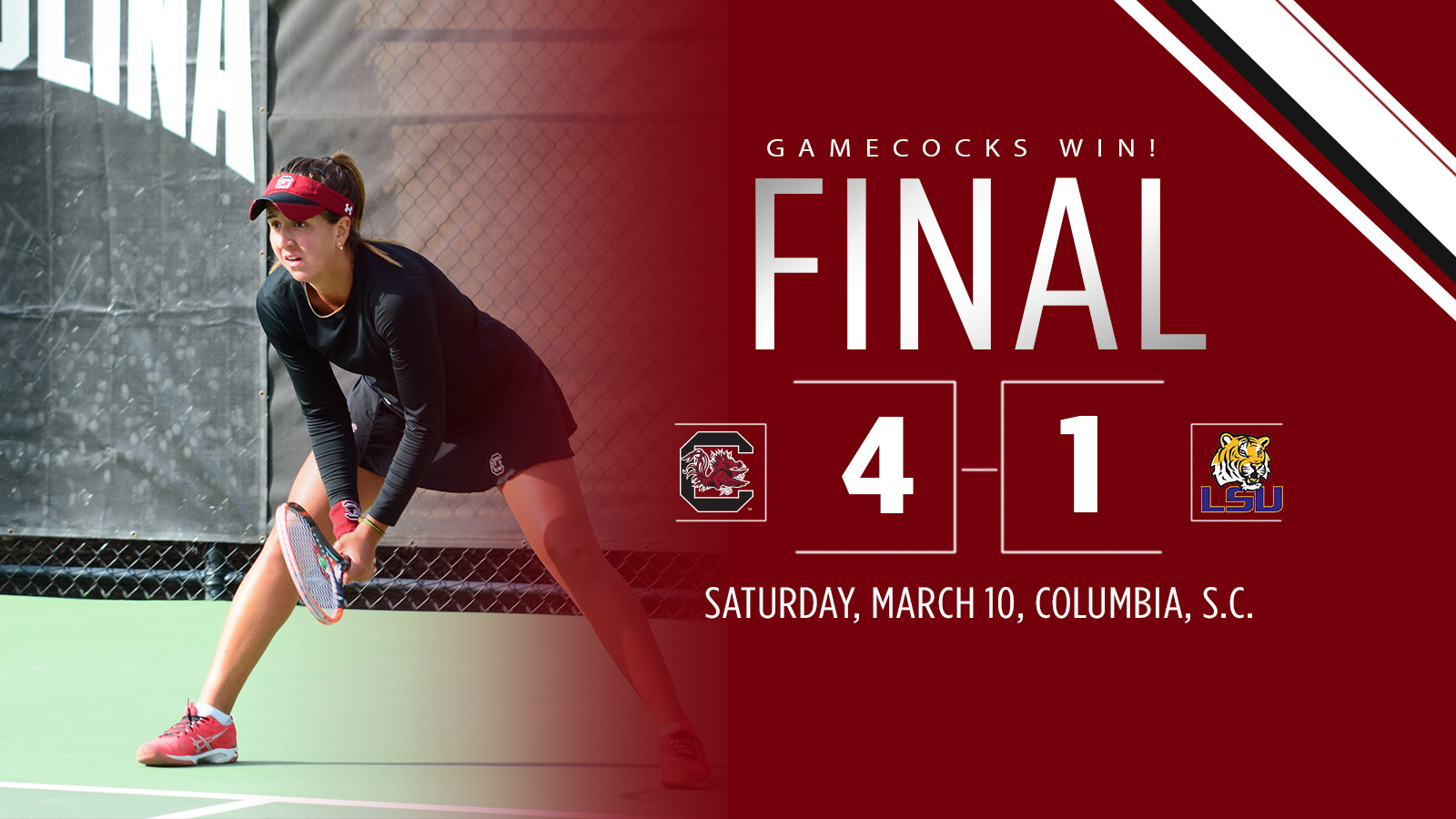 Women's Tennis Downs No. 36 LSU For 7th Straight Win