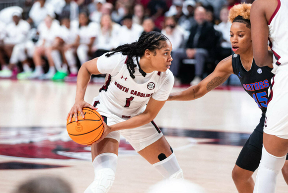 Cooke scores 22, No. 1 South Carolina women beat Florida