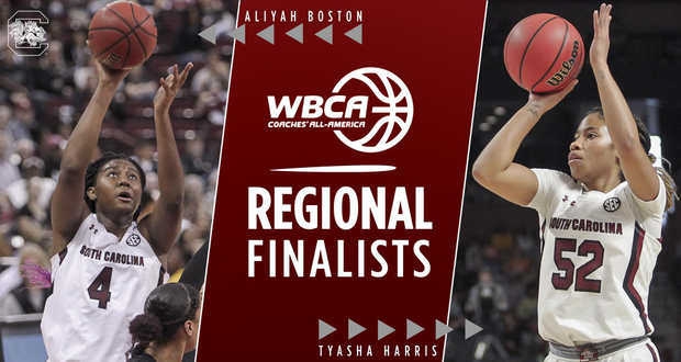 2020 WBCA All-Region Graphic, Aliyah Boston, Tyasha Harris