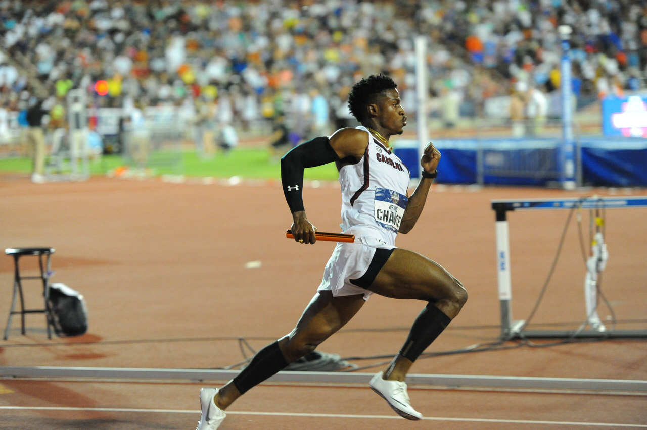 Arinze Chance in action at the 2019 NCAA Outdoor Championships | June 5-8, 2019 | Photos by Cheryl Treworgy