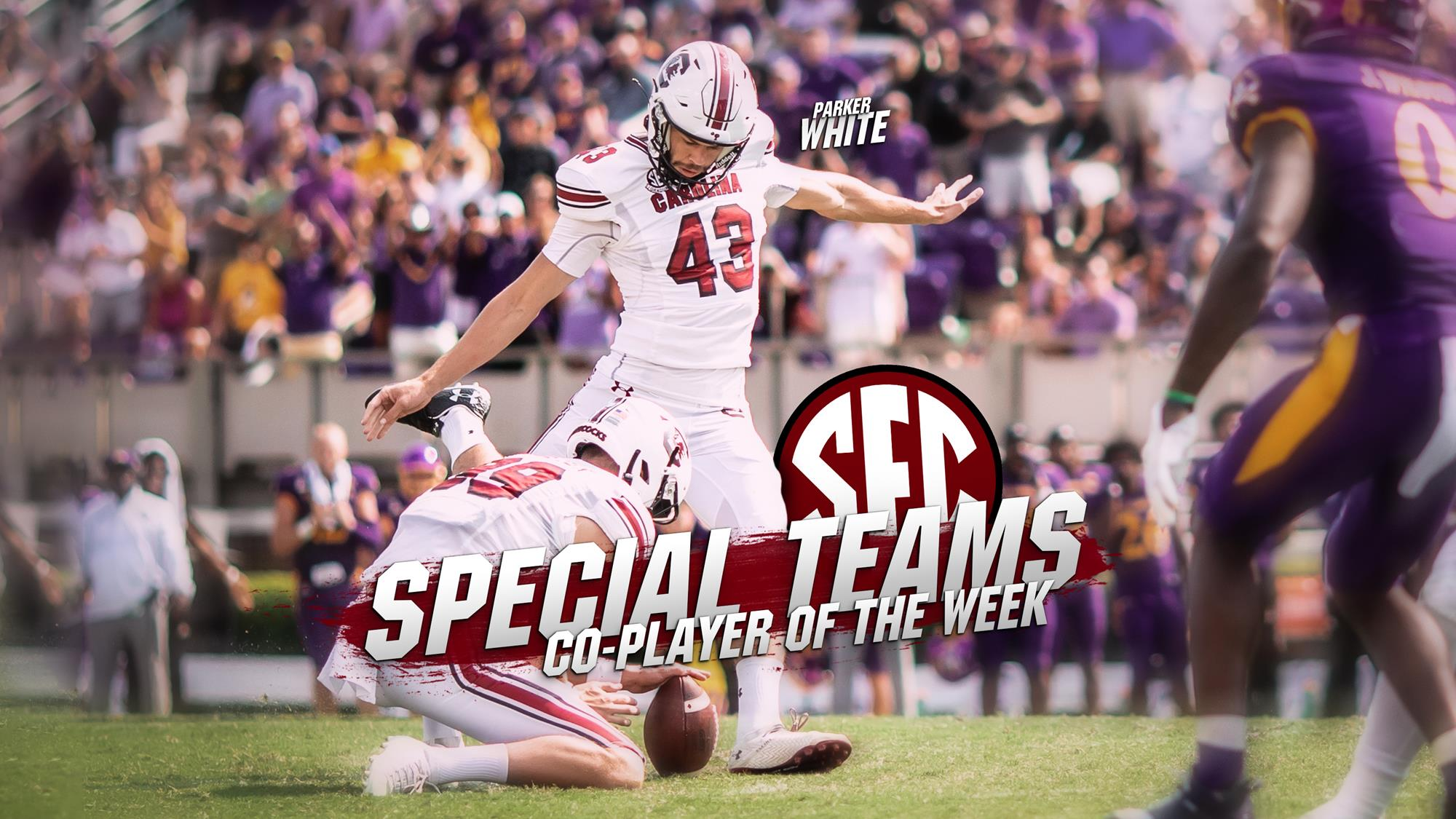 Parker White Named SEC Co-Special Teams Player of the Week