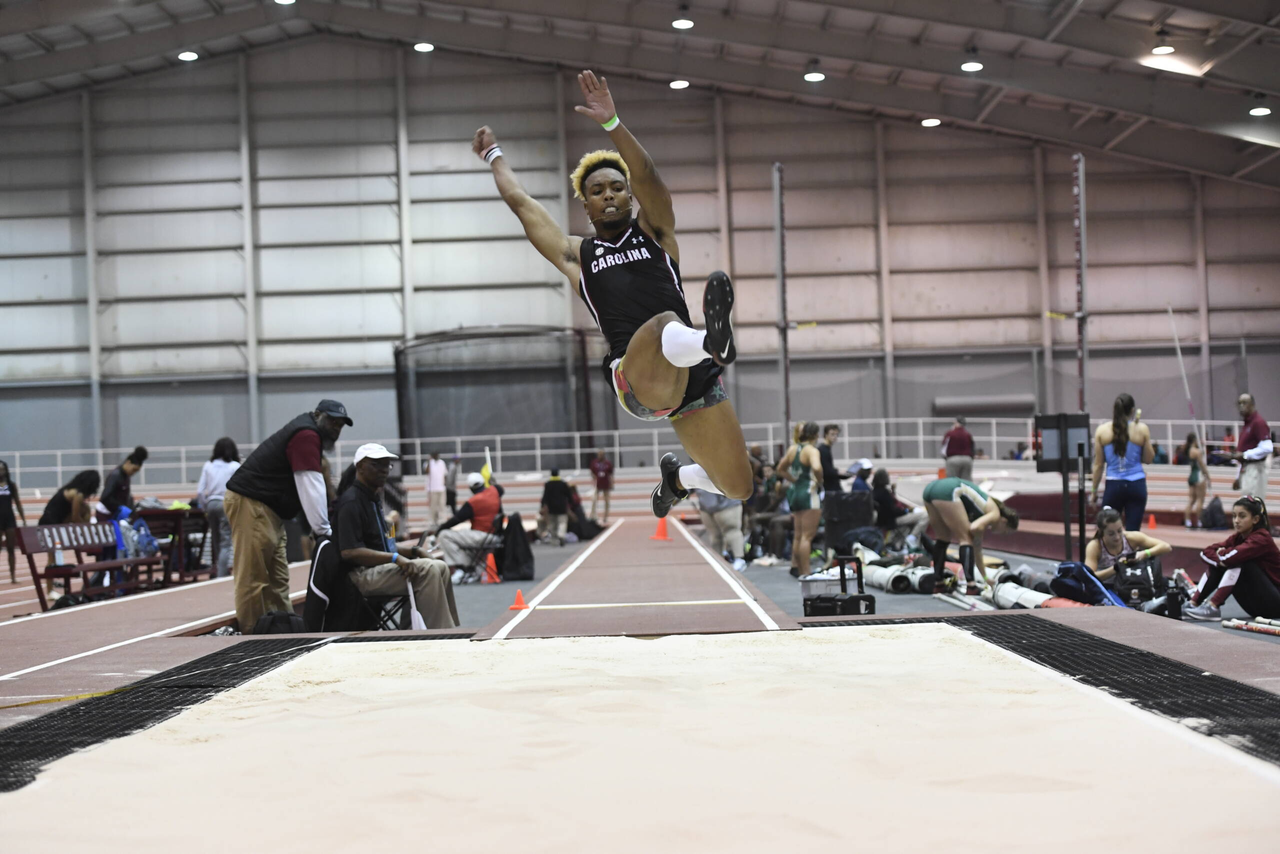 Yann Randrianasolo in action at the Gamecock Inaugural | Jan. 19, 2019 | Photo by Jenny Dilworth