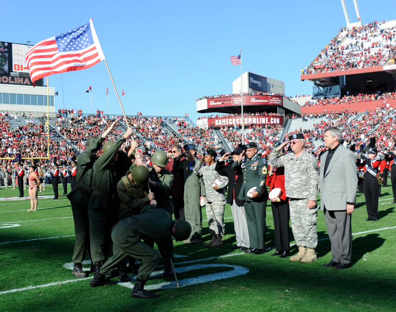 Gamecocks Salute Members of the Armed Forces on Saturday