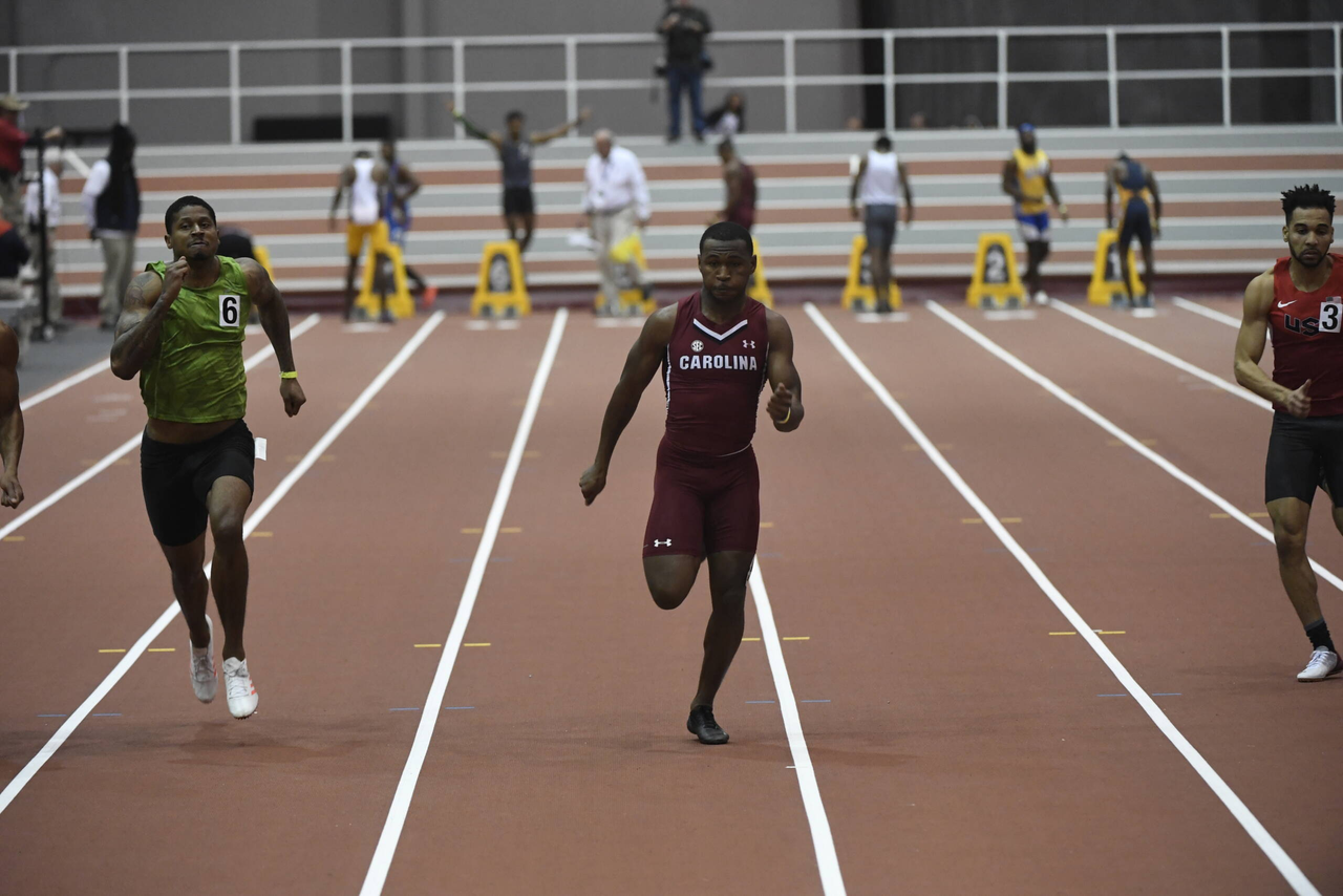 Ronald Fuller in action at the Gamecock Inaugural | Jan. 18, 2019 | Photo by Allen Sharpe