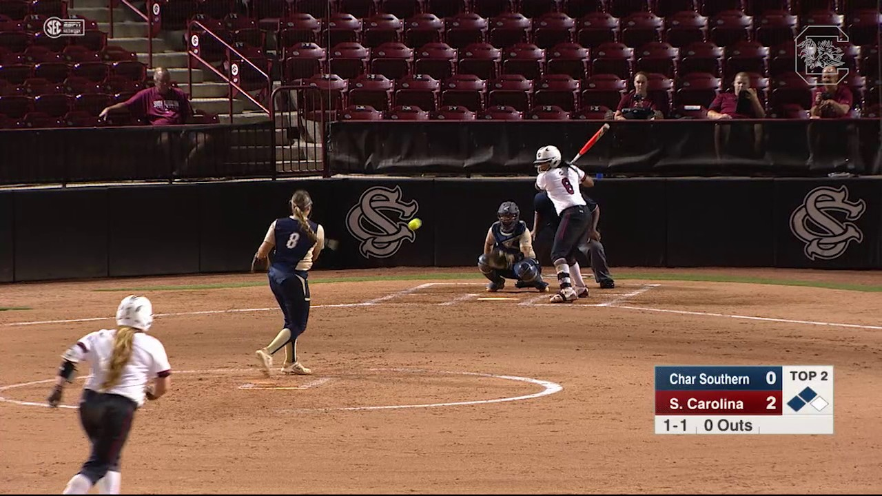 HIGHLIGHTS: Softball Defeats Charleston Southern 7-1 (4/18/17)