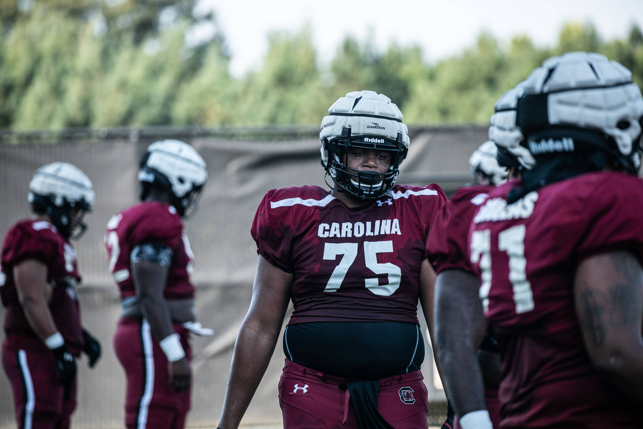 Jazston Turnetine (75) | Tuesday, Sept. 8, 2020 | Ken & Cyndi Long Football Operations Center | Columbia, S.C. | Photos by South Carolina Athletics
