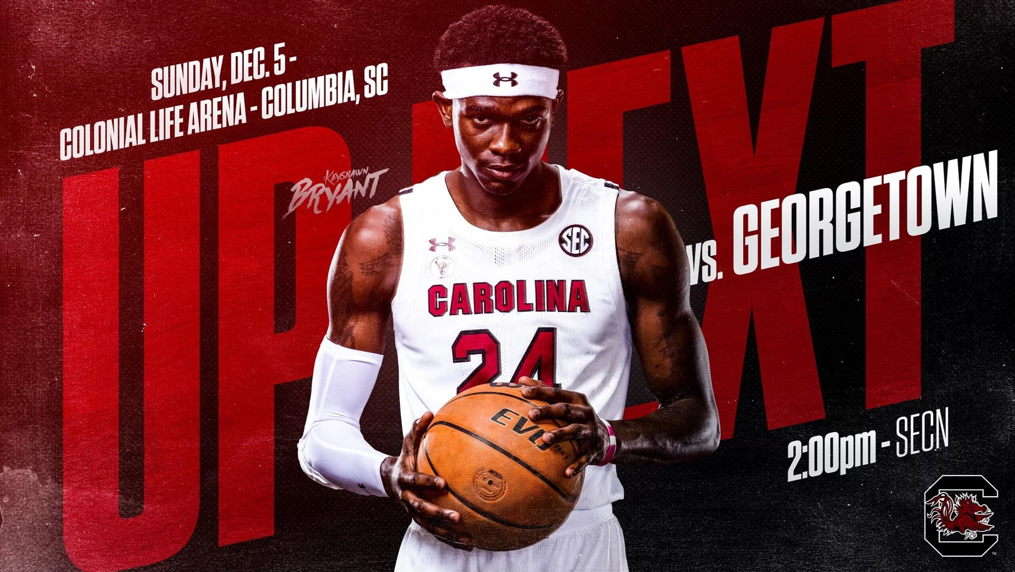 Gamecocks Host Georgetown Sunday Afternoon