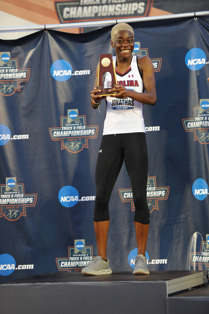 Eric Favors in action at the 2019 NCAA Outdoor Championships | June 5, 2019 | Photo by Cheryl Treworgy