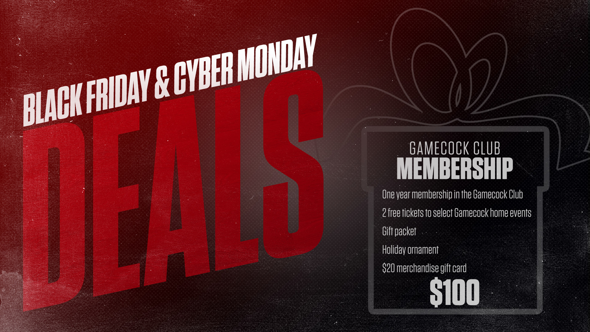 Special Gamecock Club Black Friday/Cyber Monday Promotion