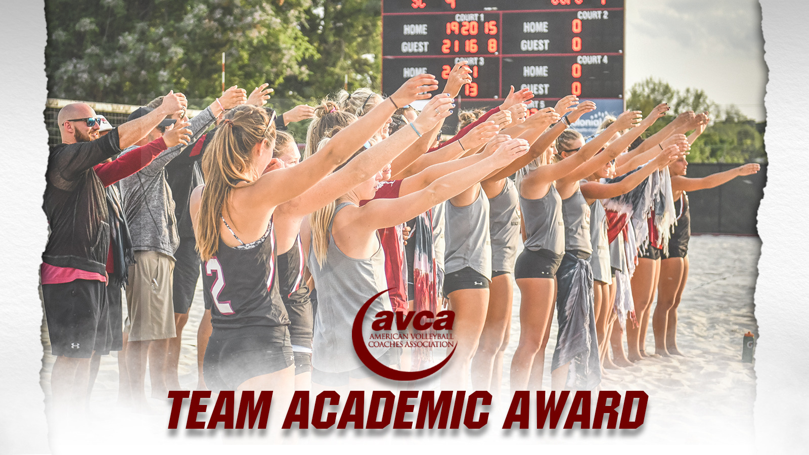 Beach Volleyball Earns AVCA Team Academic Award