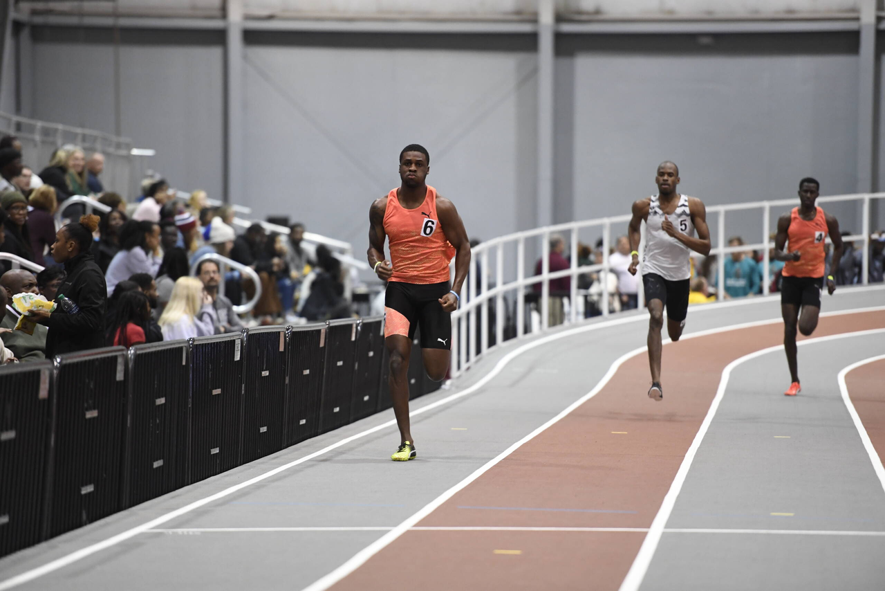 2016 Olympic medalist Fitzroy Dunkley in action at the Gamecock Inaugural | Jan. 18, 2019 | Photo by Allen Sharpe