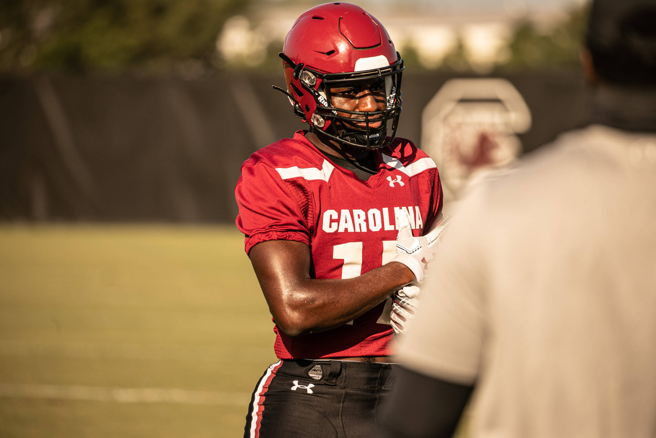 Xavier Legette (17) | Thursday, Sept. 3, 2020 | Ken & Cyndi Long Football Operations Center | Columbia, S.C. | Photos by South Carolina Athletics
