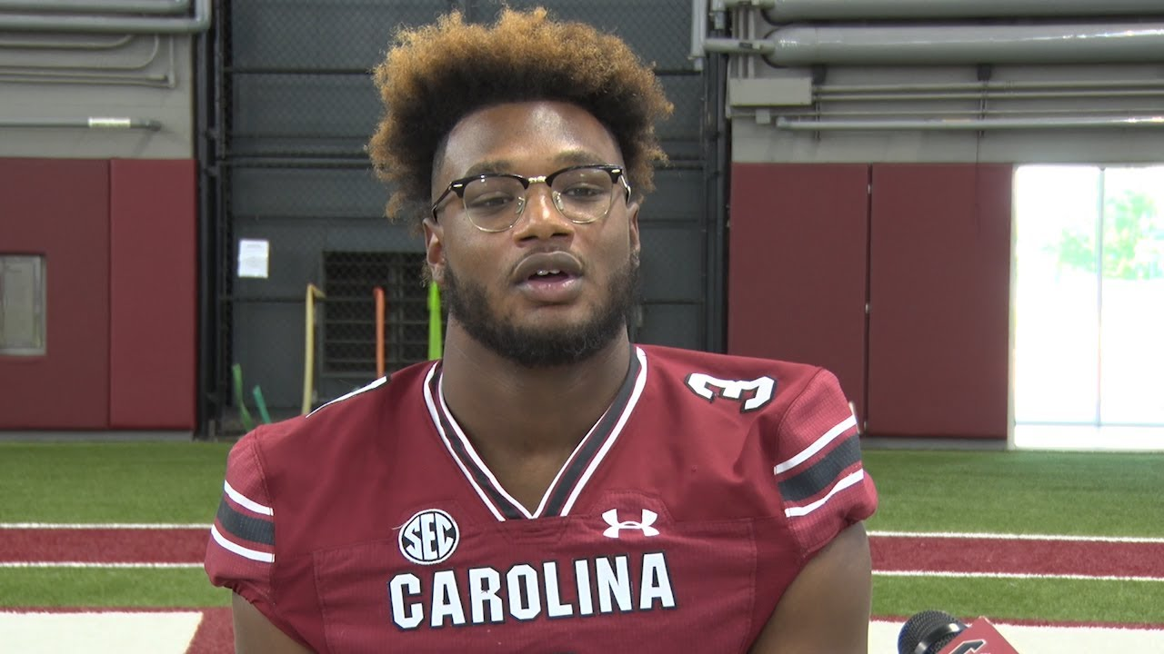 Jordan Burch at Football Media Day — 8/5/21