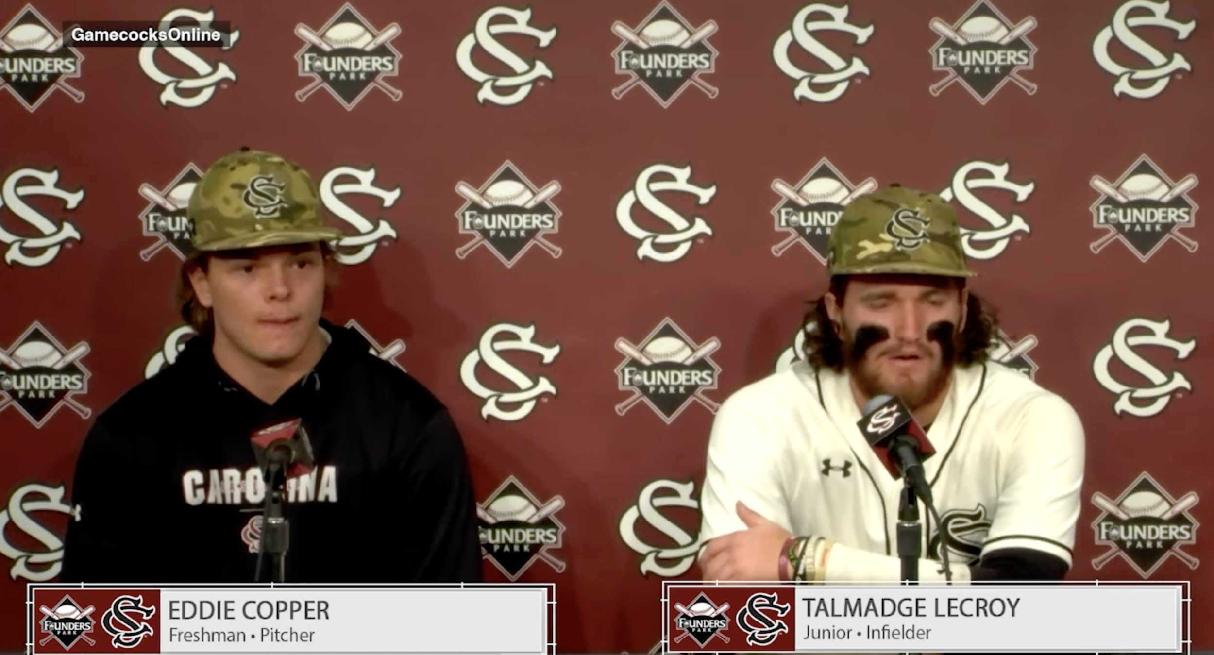 Baseball PostGame News Conference: Eddie Copper And Talmadge LeCroy - (The Citadel)