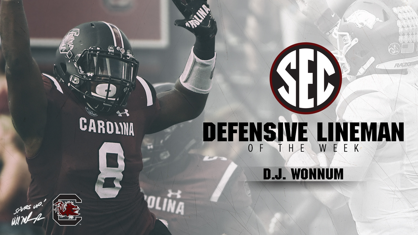 Wonnum Named SEC Defensive Lineman of the Week