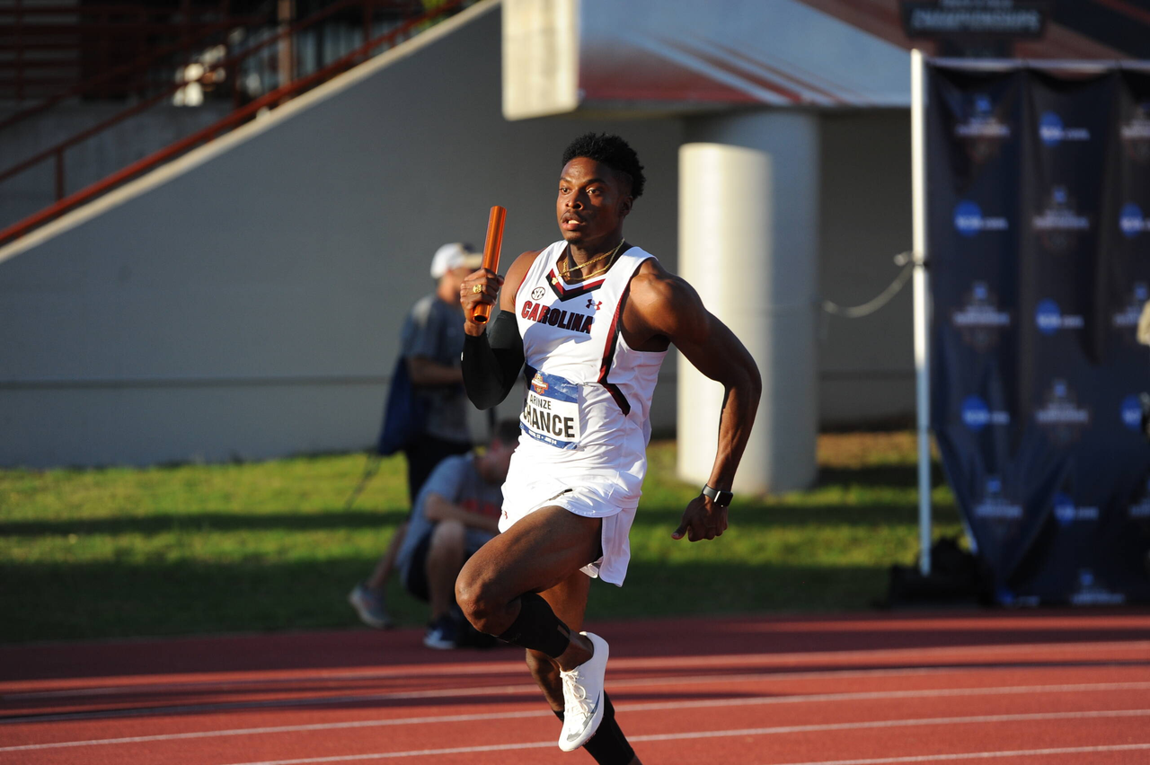 Arinze Chance in action at the 2019 NCAA Outdoor Championships | June 5-8, 2019 | Photos by Cheryl Treworgy