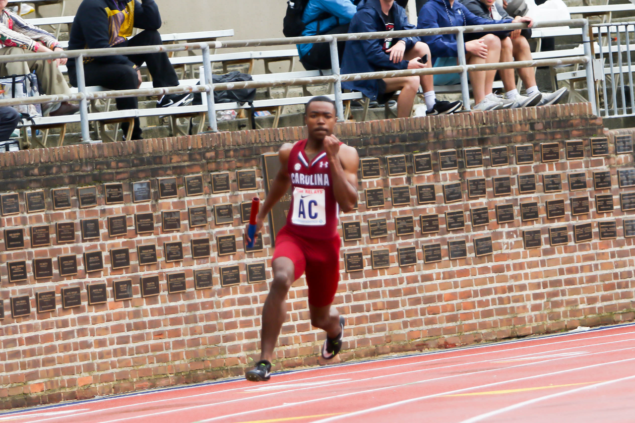 Jordan Sessom in action at the 125th Penn Relays | Photo by Charles Revelle | April 26, 2019