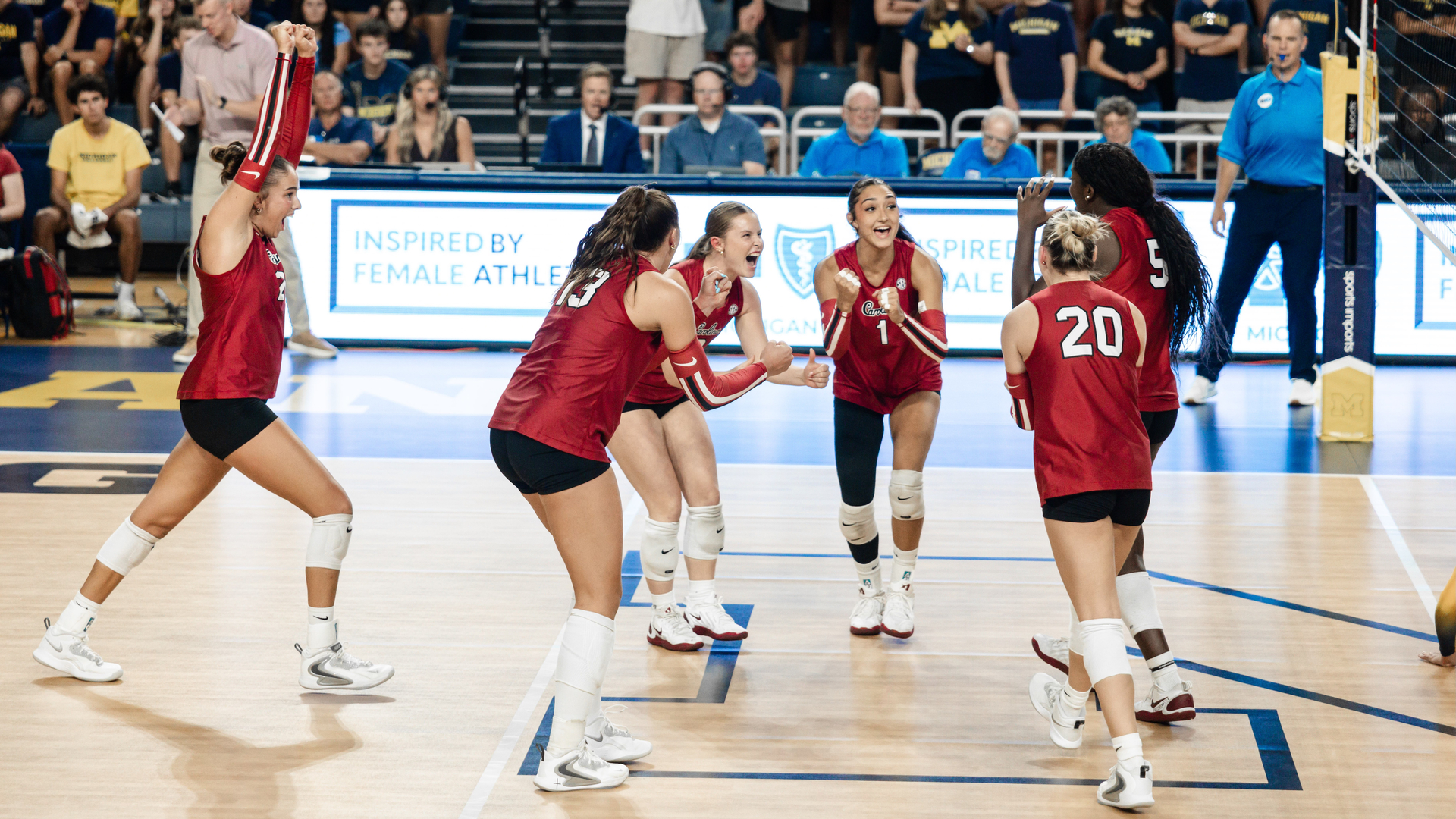 Gamecocks Defeat Michigan in Reverse Sweep
