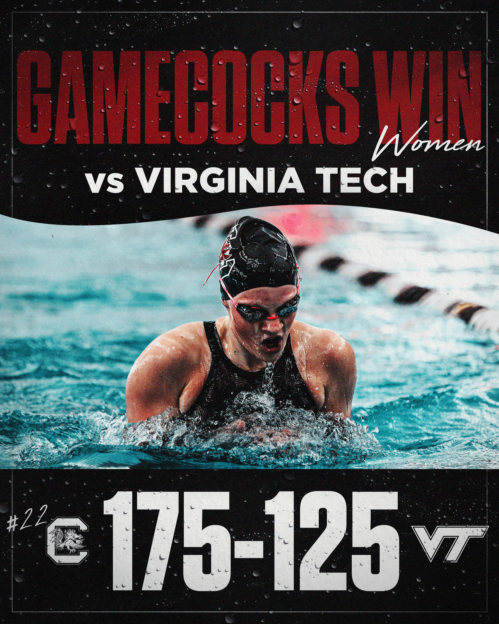 Women’s Swimming & Diving Defeats Virginia Tech, Pelzek Sets Pool Record