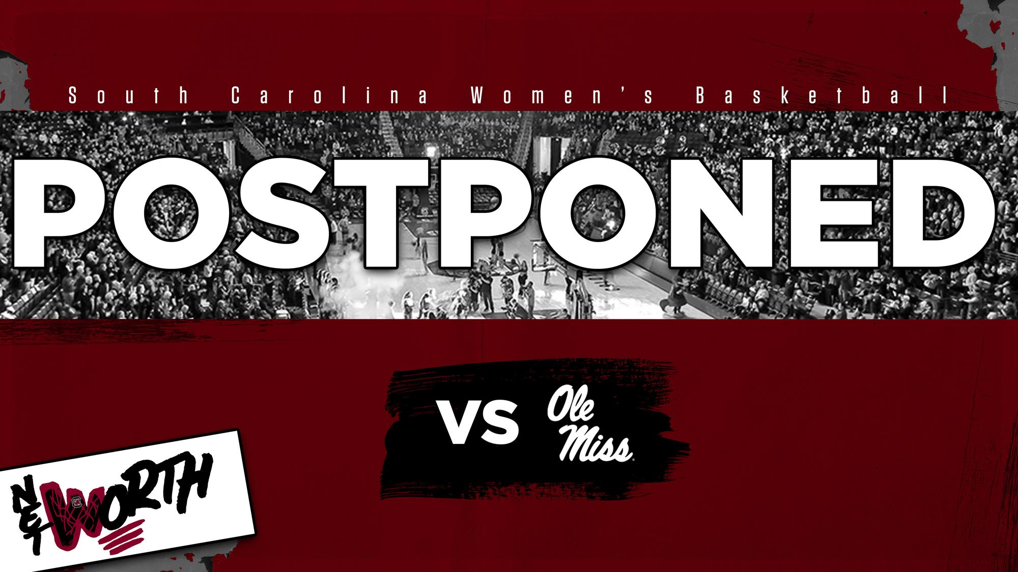 Sunday Women's Basketball vs. Ole Miss Postponed