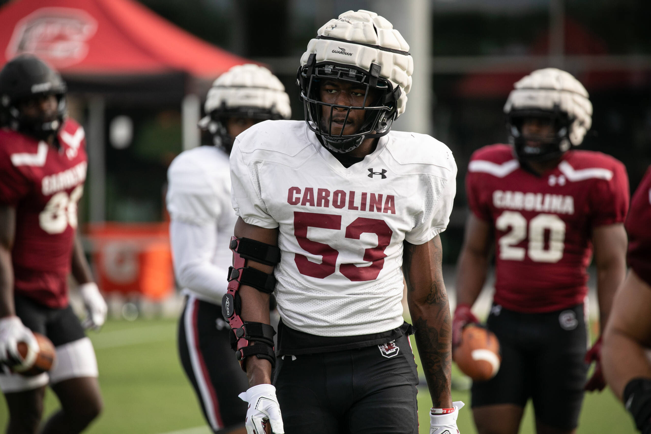 Ernest Jones (53) | Tuesday, Sept. 15, 2020 | Ken & Cyndi Long Football Operations Center | Columbia, S.C. | Photos by South Carolina Athletics