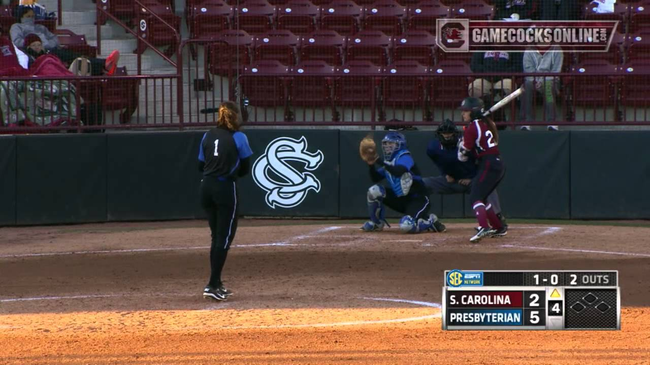 South Carolina Softball Defeats Presbyterian