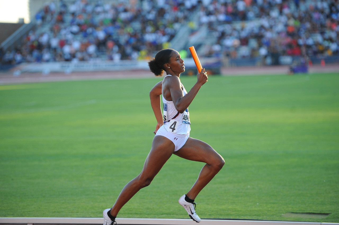 Aliyah Abrams in action at the 2019 NCAA Outdoor Championships | June 5-8, 2019 | Photos by Cheryl Treworgy