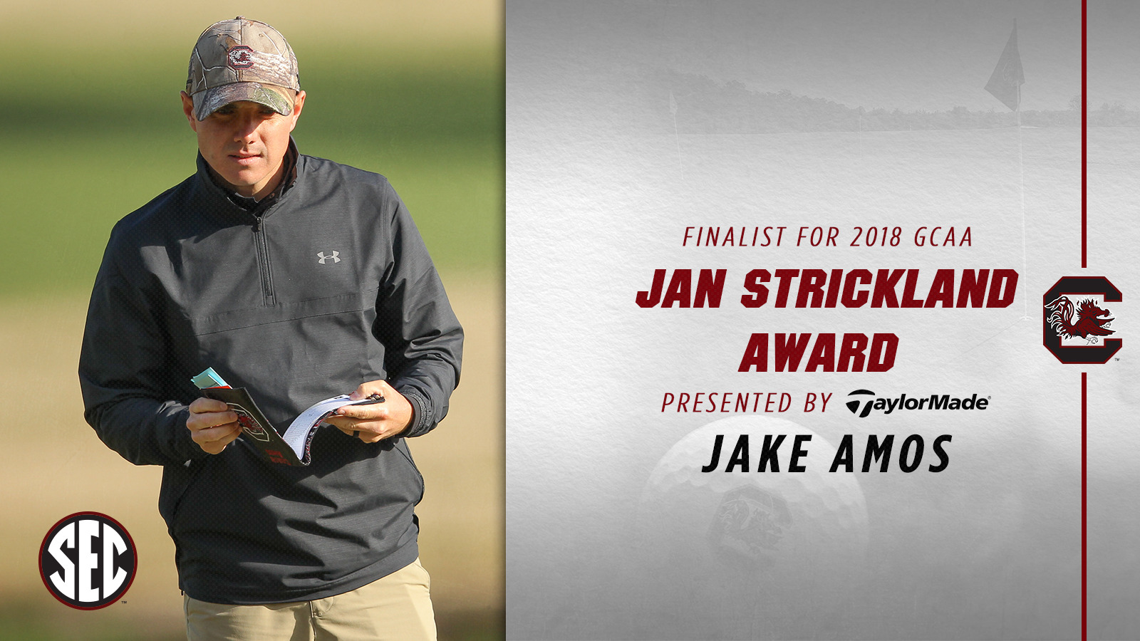 Amos named finalist for 2018 GCAA Jan Strickland Award