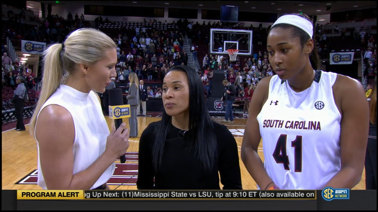 Dawn Staley and Alaina Coates Post-Game Interview (Kentucky) - 2/4/16