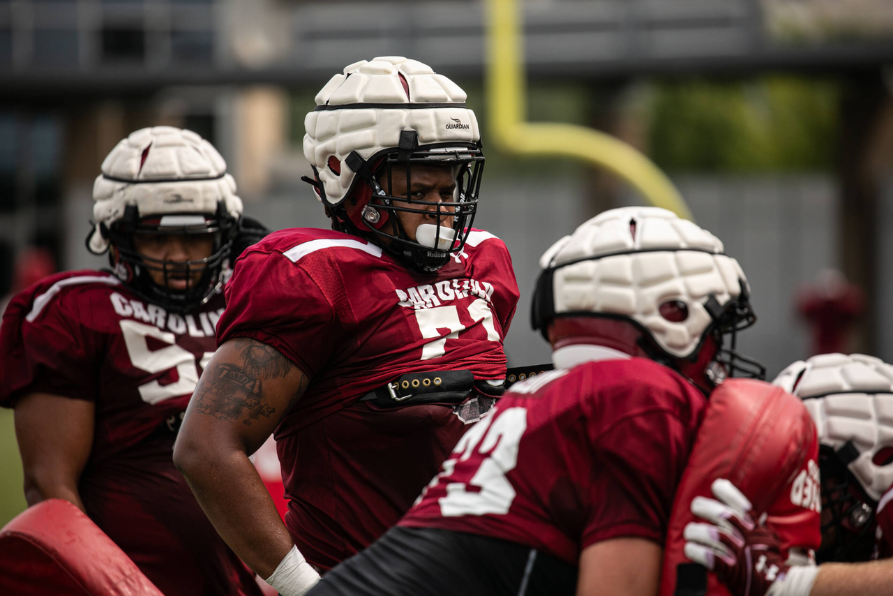 Eric Douglas (71) | Saturday, Aug. 22, 2020 | Ken & Cyndi Long Football Operations Center | Columbia, S.C. | Photos by South Carolina Athletics