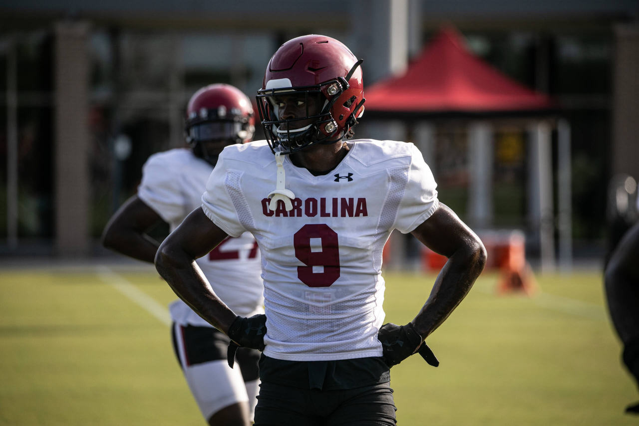 Cam Smith (9) | Thursday, Aug. 27, 2020 | Ken & Cyndi Long Football Operations Center | Columbia, S.C. | Photos by South Carolina Athletics
