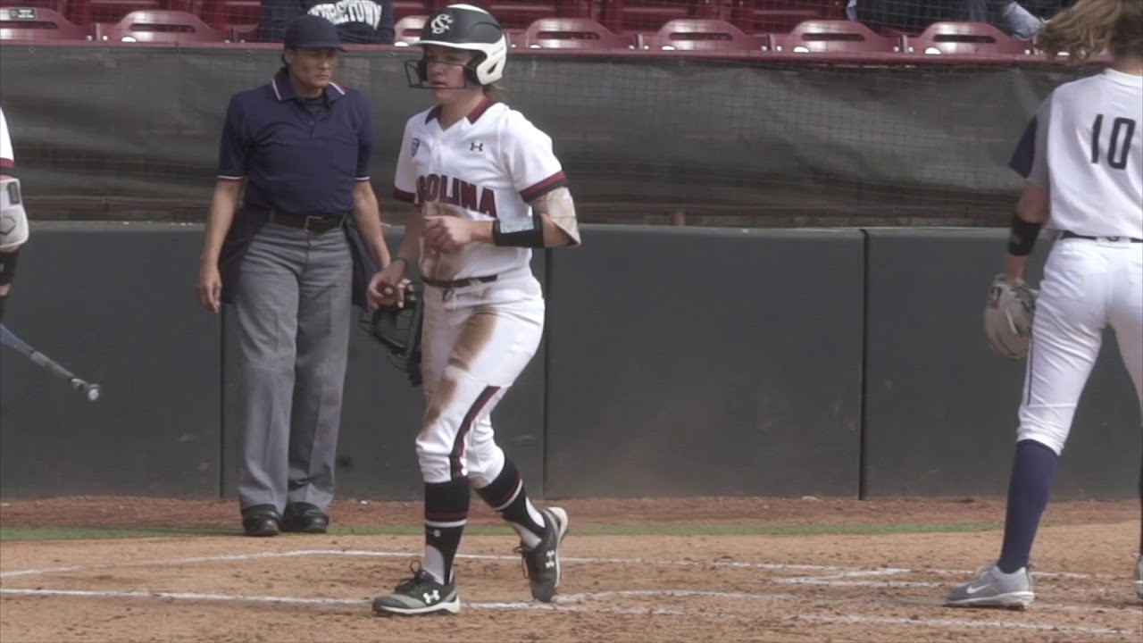 HIGHLIGHTS: Softball vs. Georgetown — 2/18/18