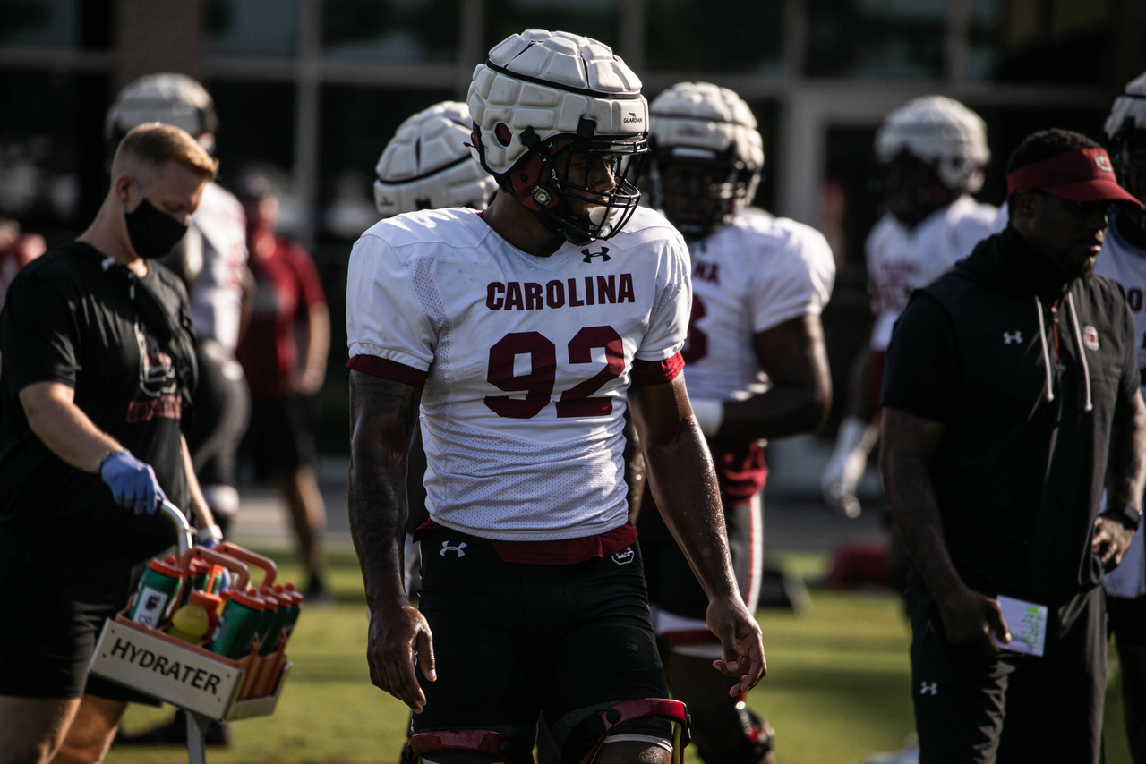 Tyreek Johnson (92) | Thursday, Aug. 27, 2020 | Ken & Cyndi Long Football Operations Center | Columbia, S.C. | Photos by South Carolina Athletics
