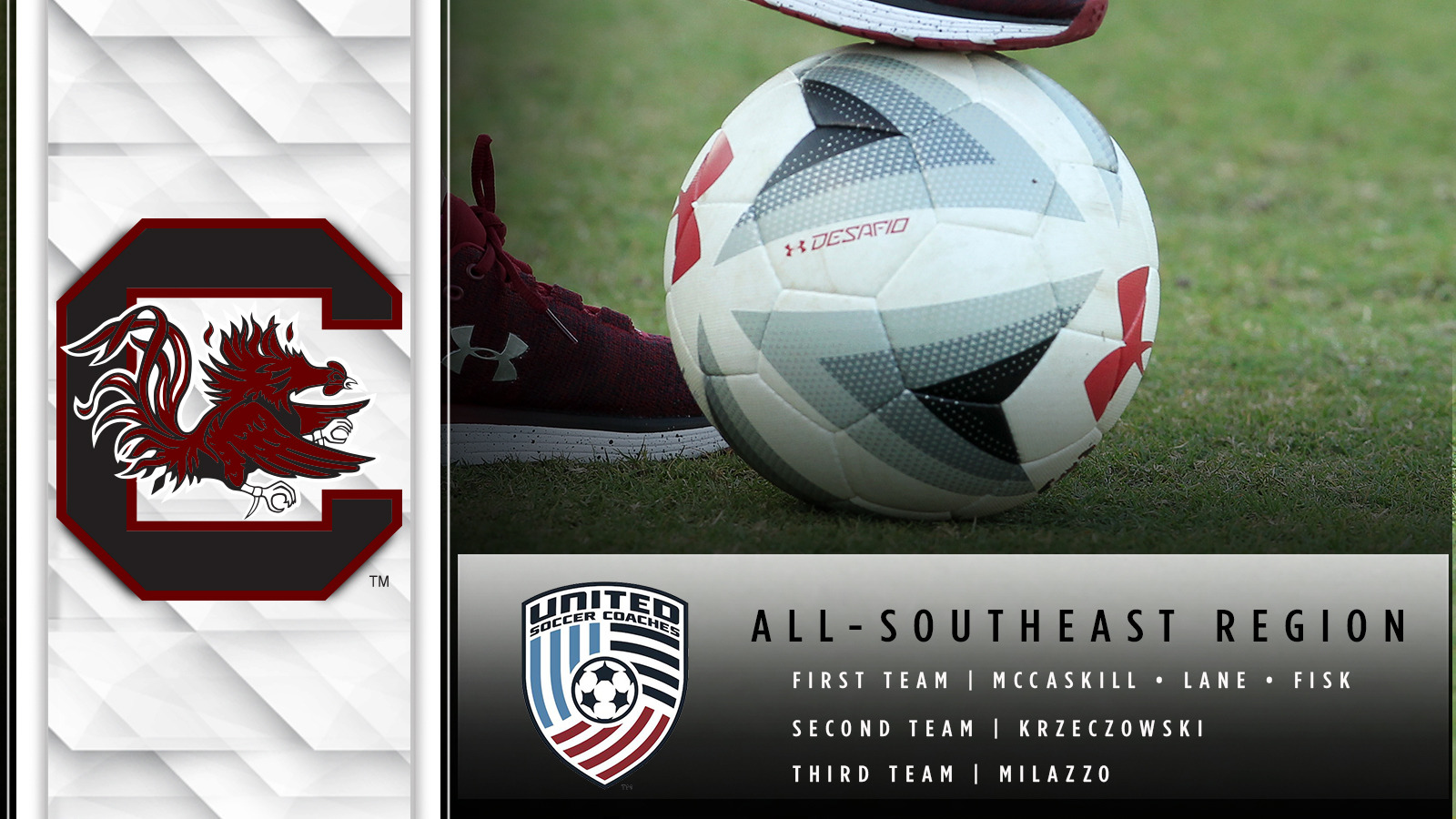 Five Gamecocks Grab United Soccer Coaches All-Region Honors