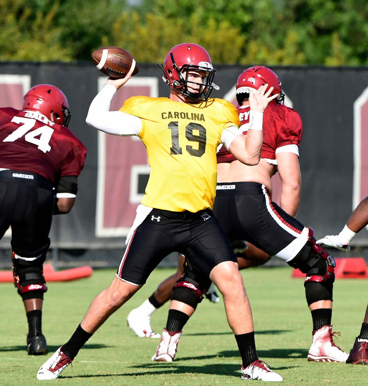 Jake Bentley at practice | Aug. 6, 2018 | Photo by Allen Sharpe