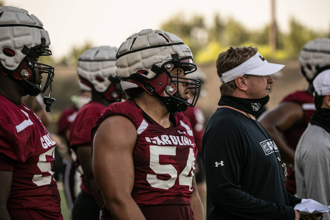JoVaughn Gwyn (54) | Thursday, Sept. 3, 2020 | Ken & Cyndi Long Football Operations Center | Columbia, S.C. | Photos by South Carolina Athletics