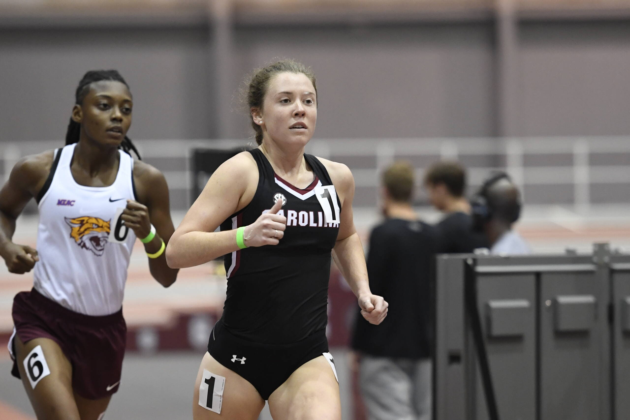 Colleen Openshaw in action at the Gamecock Inaugural | Jan. 19, 2019 | Photo by Allen Sharpe