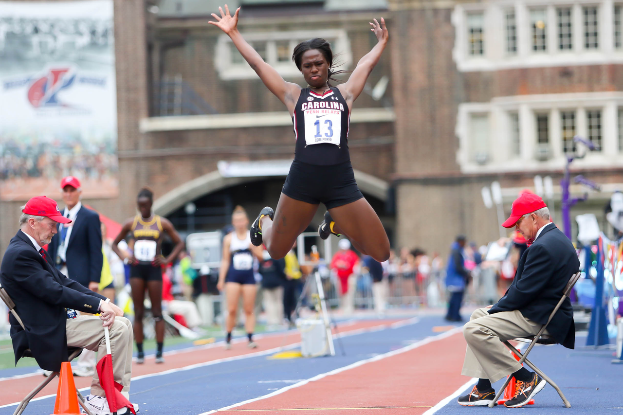 Makyla Stanley in action at the 125th Penn Relays | Photo by Charles Revelle | April 25, 2019