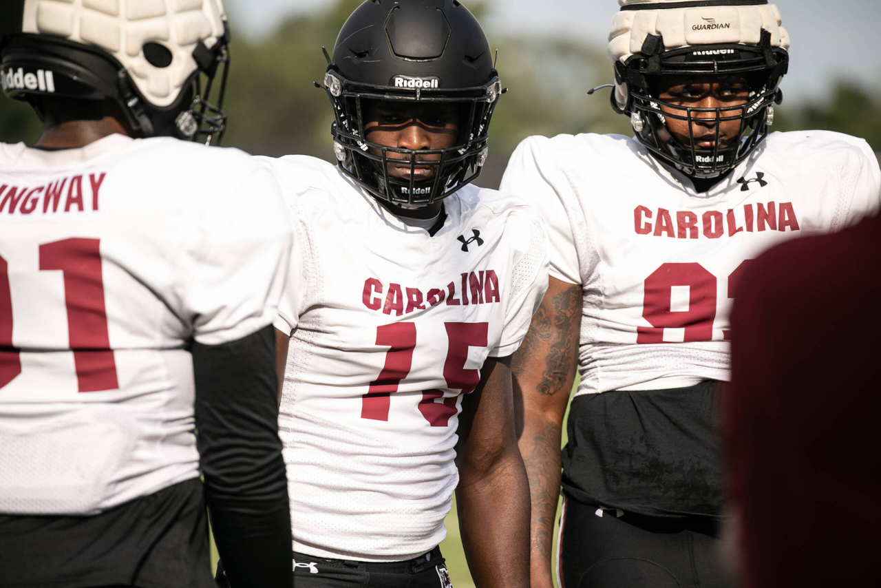 Aaron Sterling (15) | Tuesday, Sept. 15, 2020 | Ken & Cyndi Long Football Operations Center | Columbia, S.C. | Photos by South Carolina Athletics