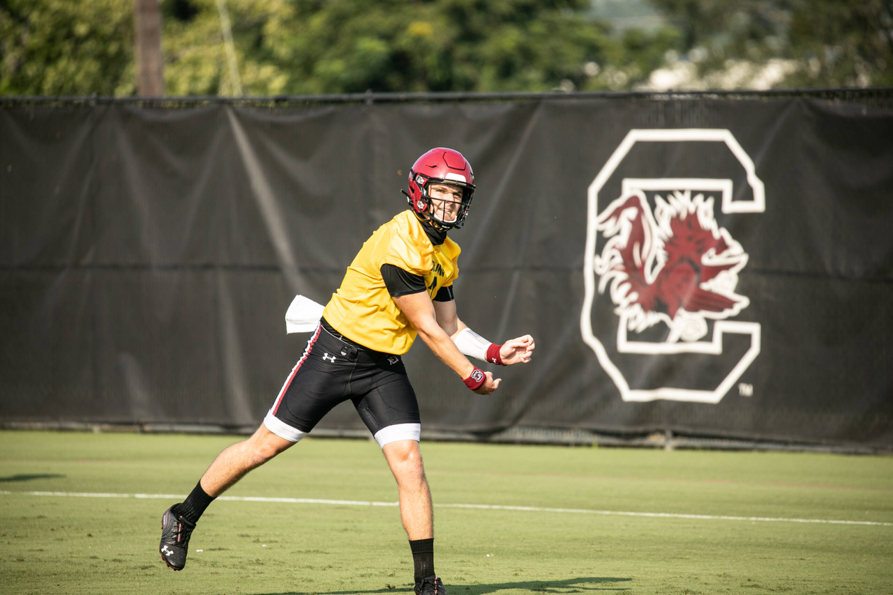 Ryan Hilinski (3) | Wednesday, Aug. 19, 2020 | Ken & Cyndi Long Football Operations Center | Columbia, S.C. | Photos by South Carolina Athletics