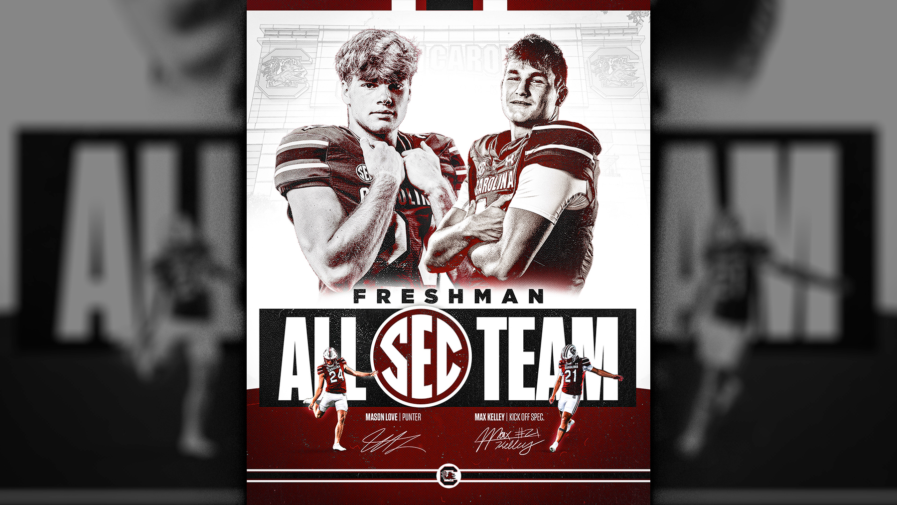 Gamecocks Place Two on Coaches’ Freshman All-SEC Team