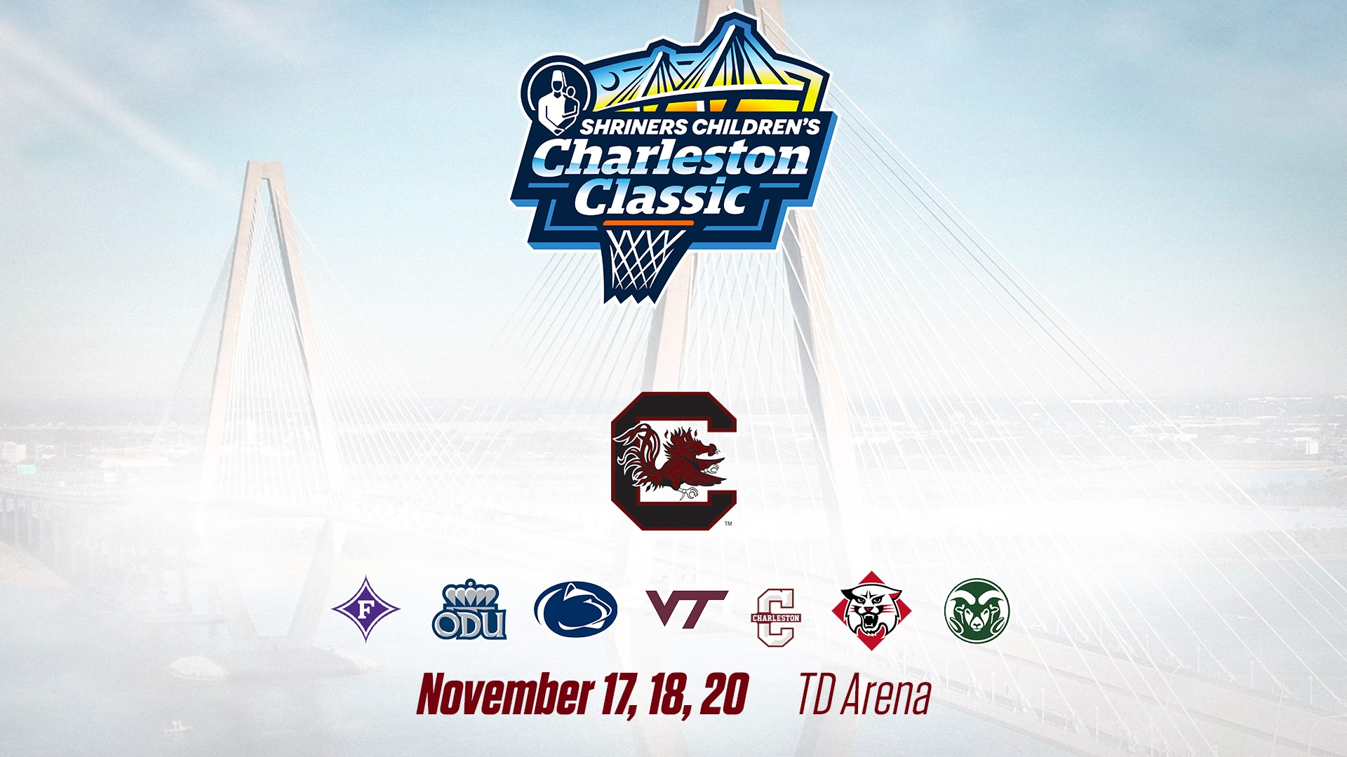 Gamecocks to Face Colorado State in Charleston Classic