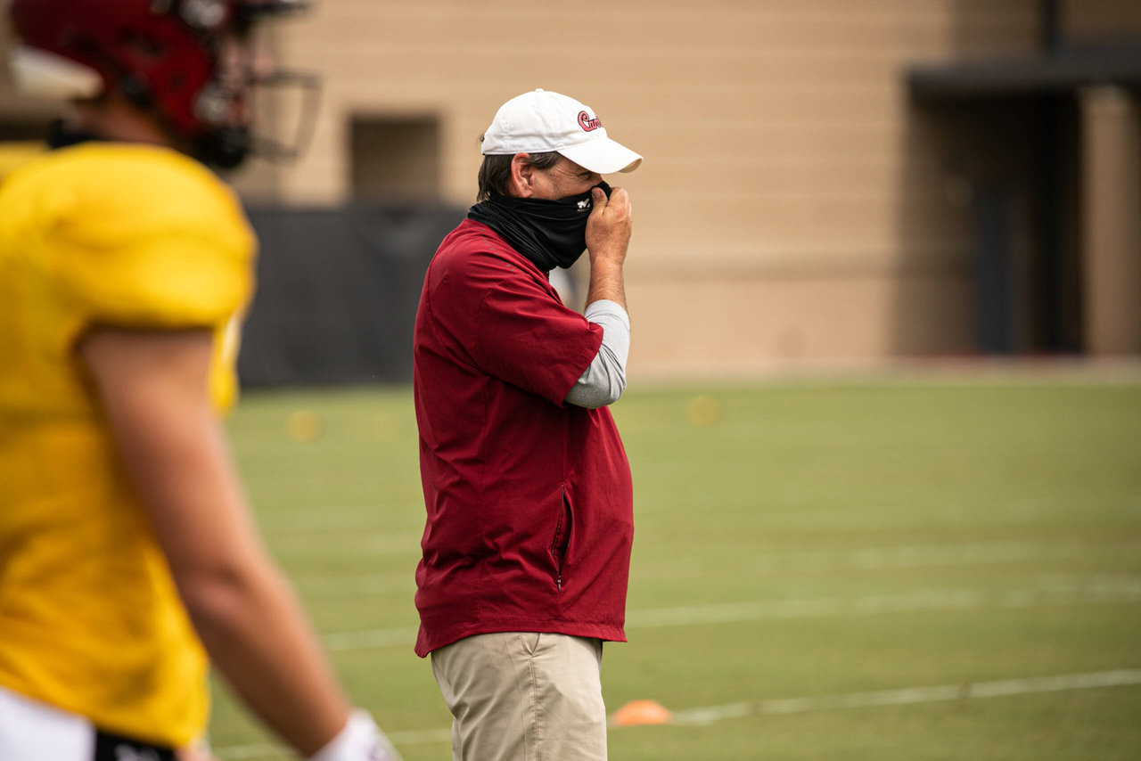 Offensive coordinator/QBs coach Mike Bobo | Saturday, Aug. 22, 2020 | Ken & Cyndi Long Football Operations Center | Columbia, S.C. | Photos by South Carolina Athletics