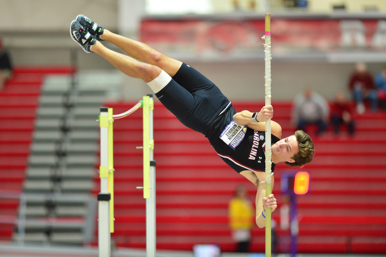 Benjamin Womble in action at the SEC Championships | Feb. 22-23 | Photo by Gunnar Rathbun