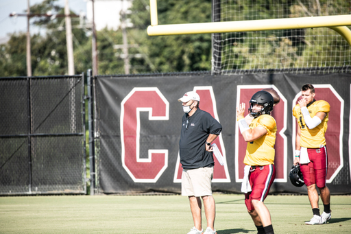 Offensive coordinator/QBs coach Mike Bobo | Tuesday, Sept. 8, 2020 | Ken & Cyndi Long Football Operations Center | Columbia, S.C. | Photos by South Carolina Athletics