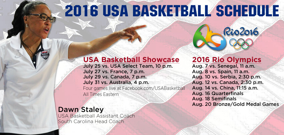 Staley Set to Help USA Basketball to Olympic Gold