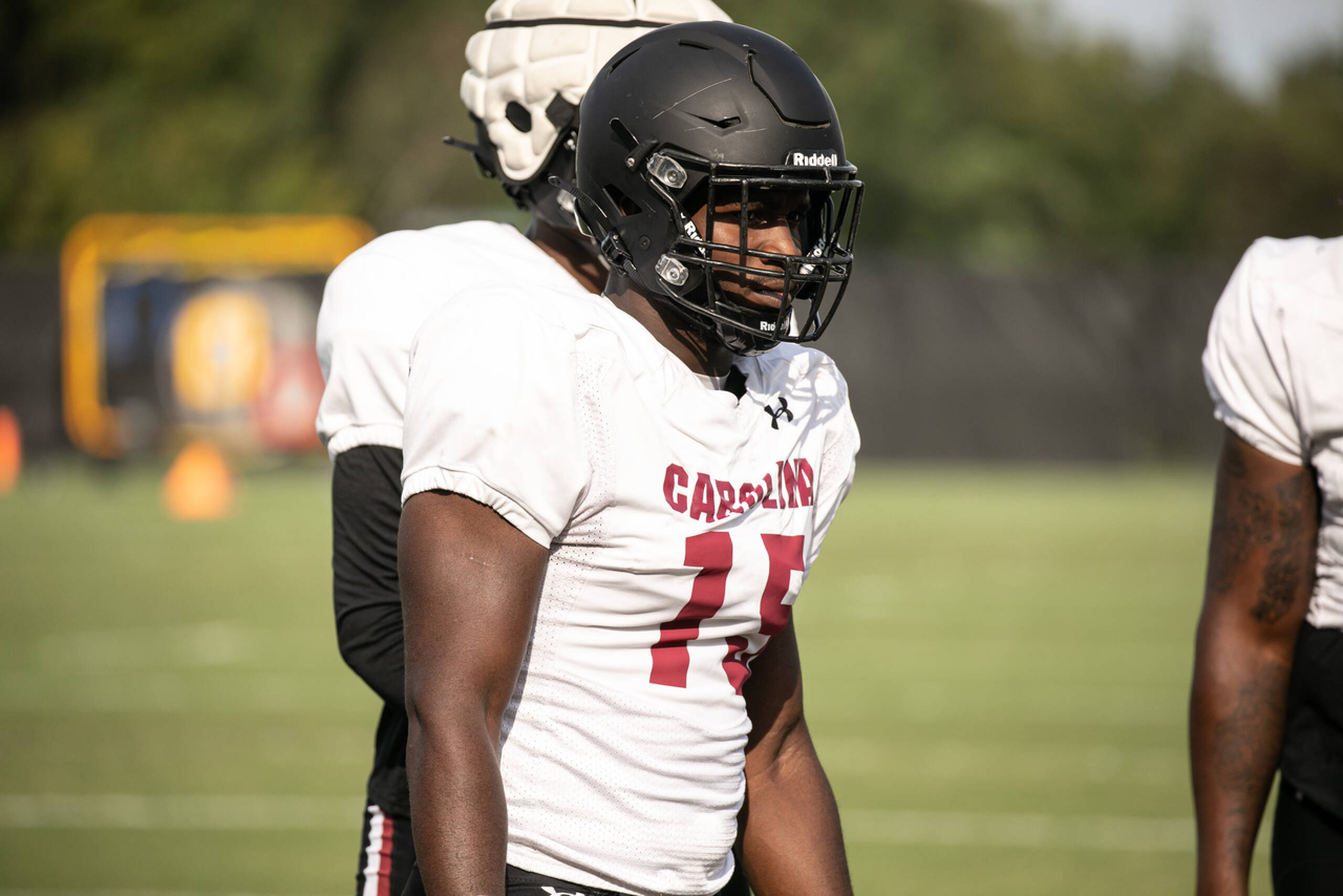 Aaron Sterling (15) | Tuesday, Sept. 15, 2020 | Ken & Cyndi Long Football Operations Center | Columbia, S.C. | Photos by South Carolina Athletics