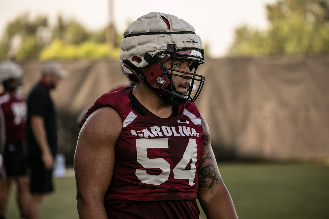 JoVaughn Gwyn (54) | Thursday, Sept. 3, 2020 | Ken & Cyndi Long Football Operations Center | Columbia, S.C. | Photos by South Carolina Athletics