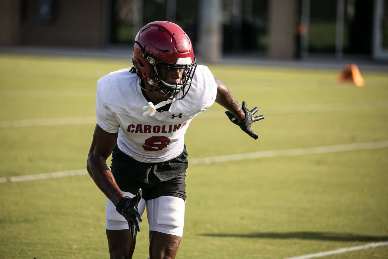 Cam Smith (9) | Thursday, Aug. 27, 2020 | Ken & Cyndi Long Football Operations Center | Columbia, S.C. | Photos by South Carolina Athletics